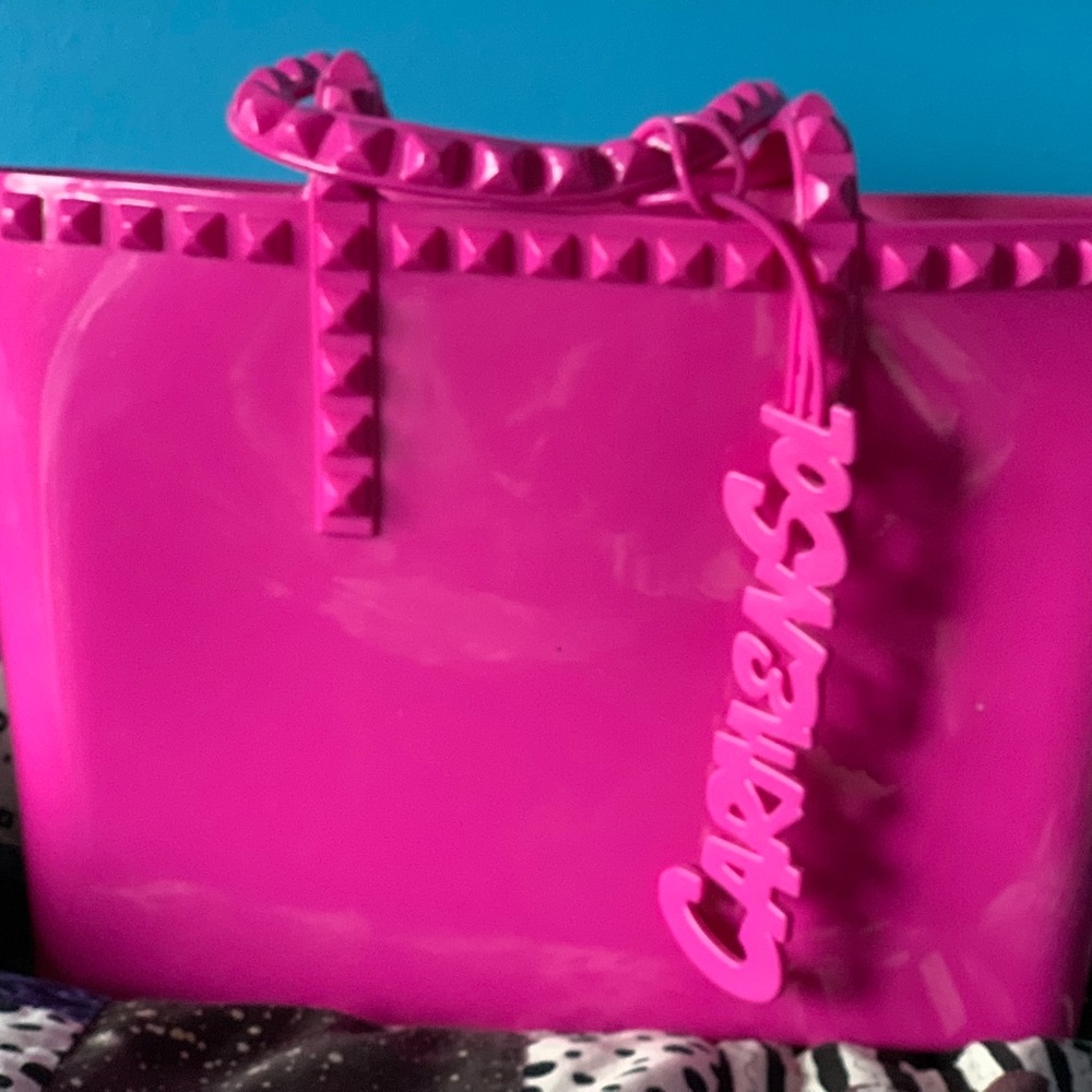 Brand New! Carmen Sol Grazia Mini Tote Handbag ( Spike handbag ) L12” H8”